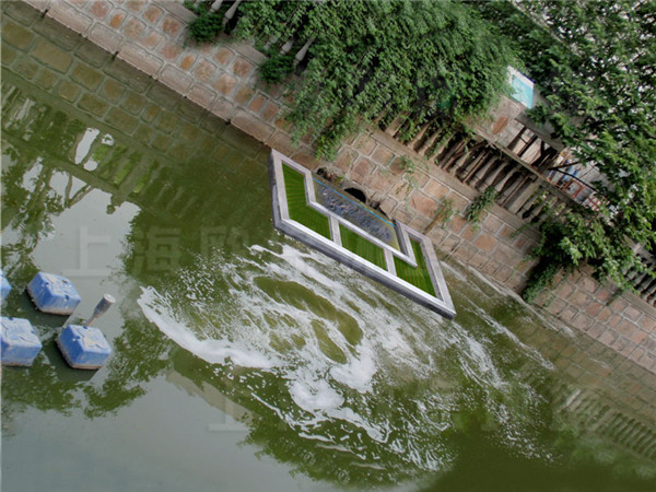 配合造流曝氣機提升排污點周圍水體自凈能力