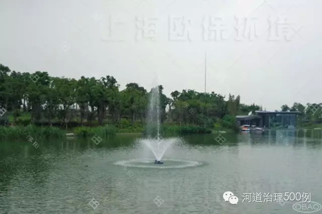 浮水噴泉曝氣機(jī)，增氧造景