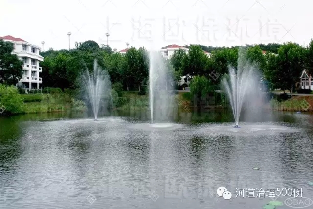 浮水噴泉曝氣機(jī)，增氧造景