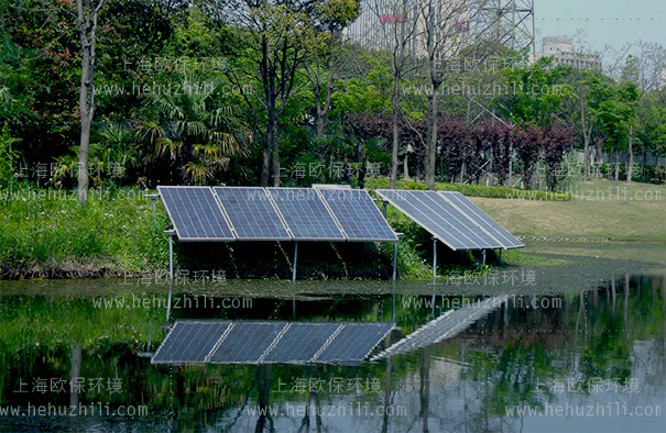 分體式太陽能供電方式，可以降低水面占用，不會阻礙行洪、保潔通道