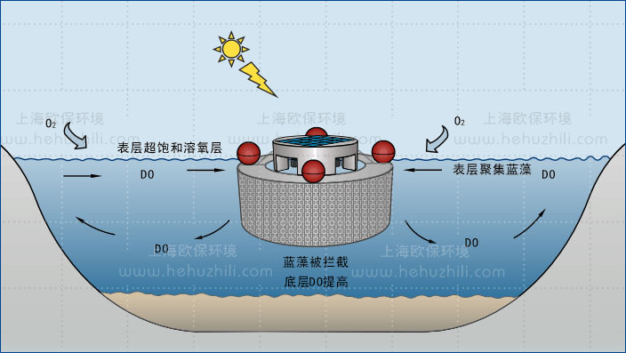 光觸媒藍(lán)藻消除機(jī)凈水原理